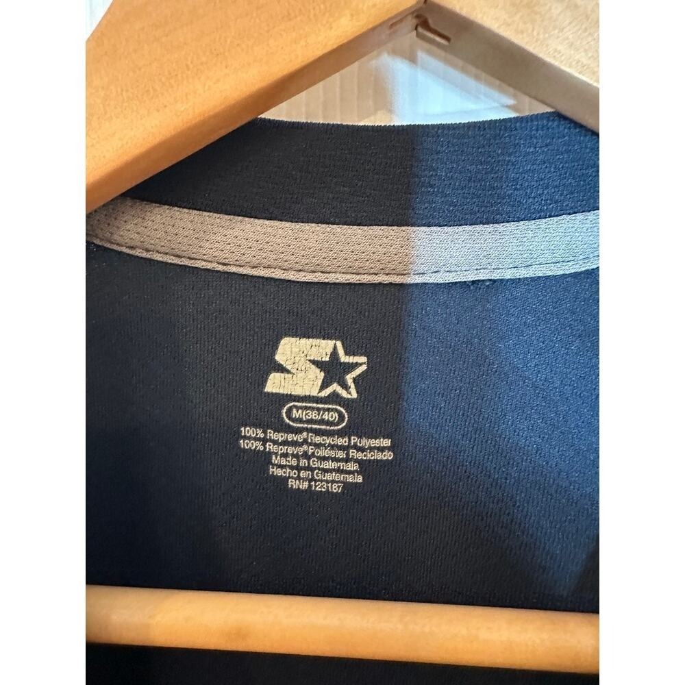 Starter Men's Navy Blue Athletic T-Shirt M Repreve Recycled Polyester Tee - Picture 3 of 5